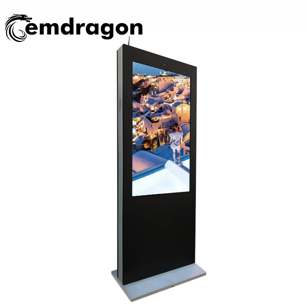 Media Player avec emplacement pour carte SD 55 Inch Wind-Cooled vertical de la publicité extérieure d'atterrissage de l'écran LCD populaires écran numérique de la machine Ad lecteur réseau