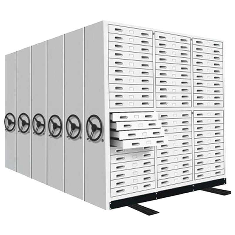 Haute densité de racks de stockage mobile du système de dépôt de rayonnages pour Office