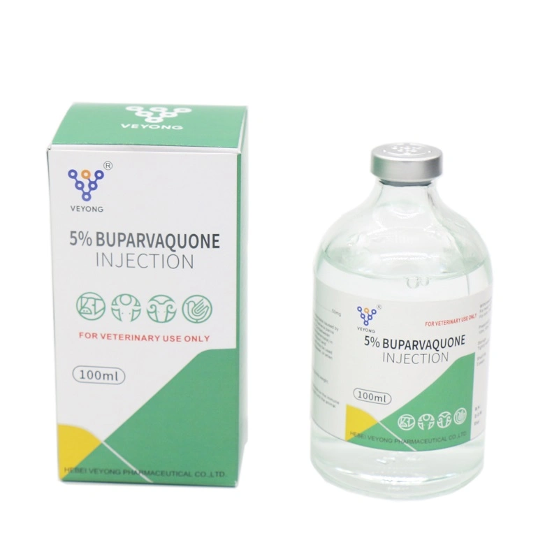 Buparvaquona Buparvaquone 50 mg inyectable para bovinos el 5% Solución líquida Mayorista/Proveedor de medicamentos veterinarios de la fábrica de China