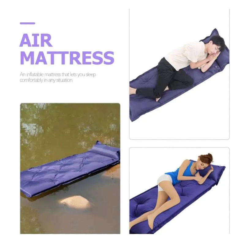 Inflatable Airbed Convenient Sleeping Pad Hiking Mat