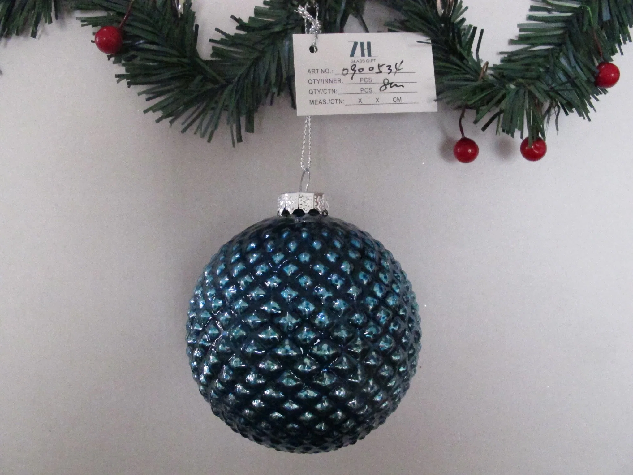 Handmade Glitter Glass Ball Christmas Decoration Ornament