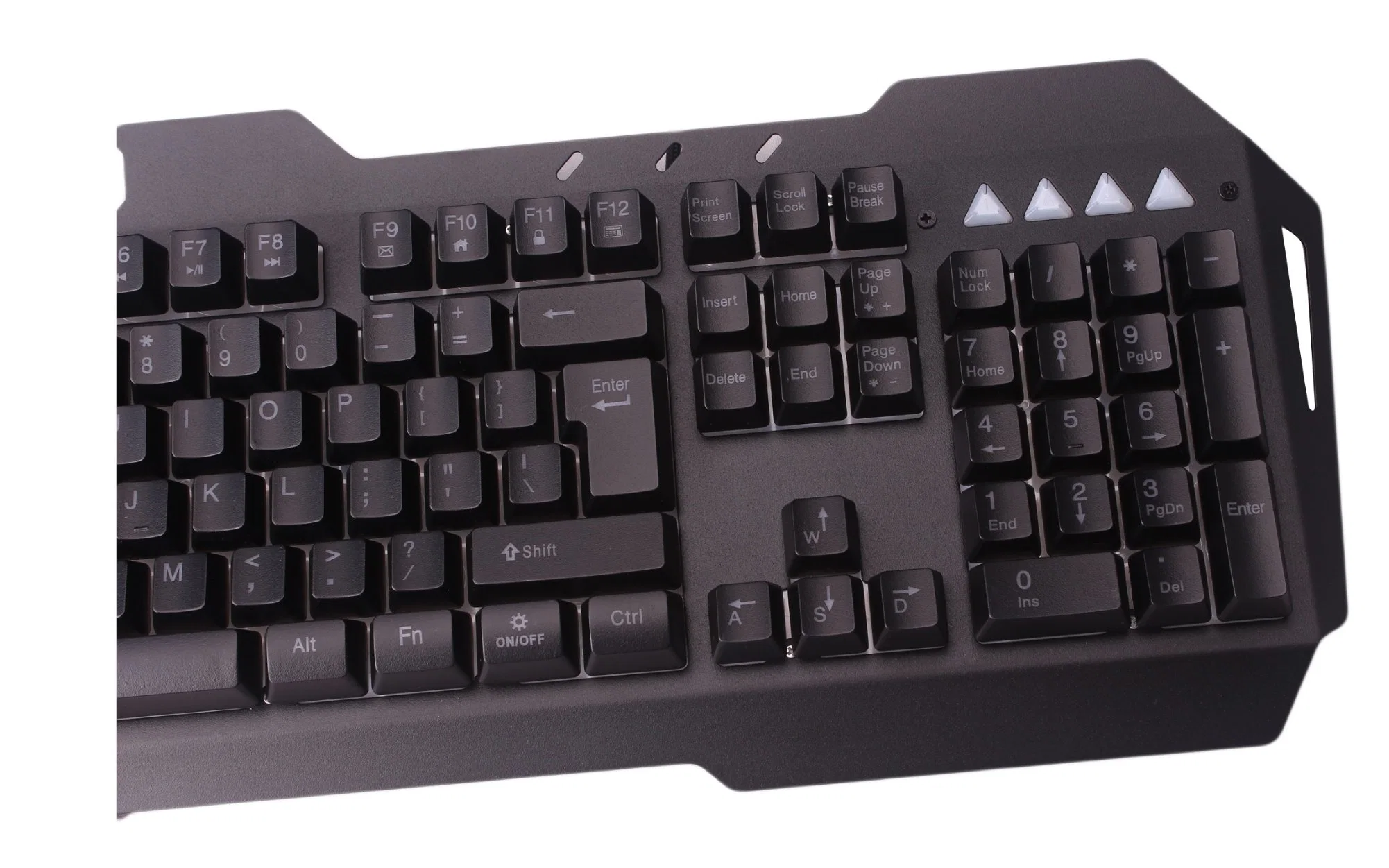 Metal Panel Gaming Keyboard, 19 Keys No Ghosting, Floating Key Design