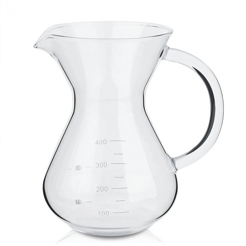 Cafetière borosilicatée verser sur les cafetières goutte-à-goutte Cafetière avec filtre SS