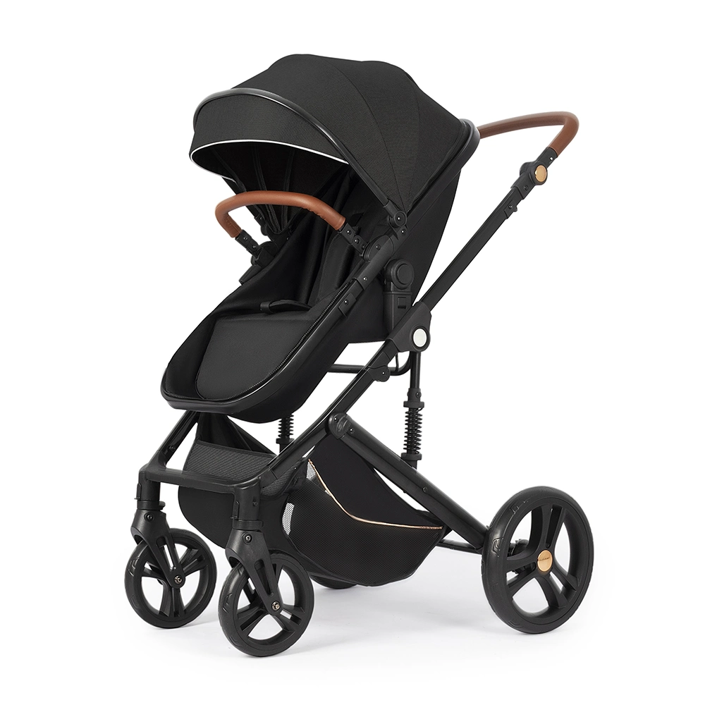 3 in 1 Baby Kinderwagen mit Stoßdämpfer Luxus hoch Landschaft Baby Walkers &amp; Träger