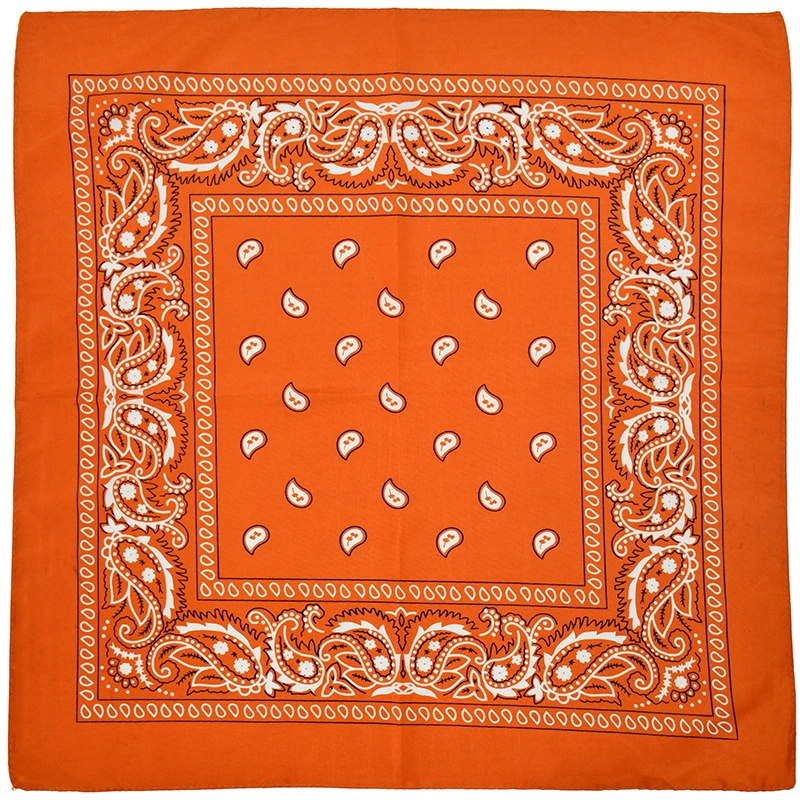 Satin Paisley Square Bandana, Square Scarf