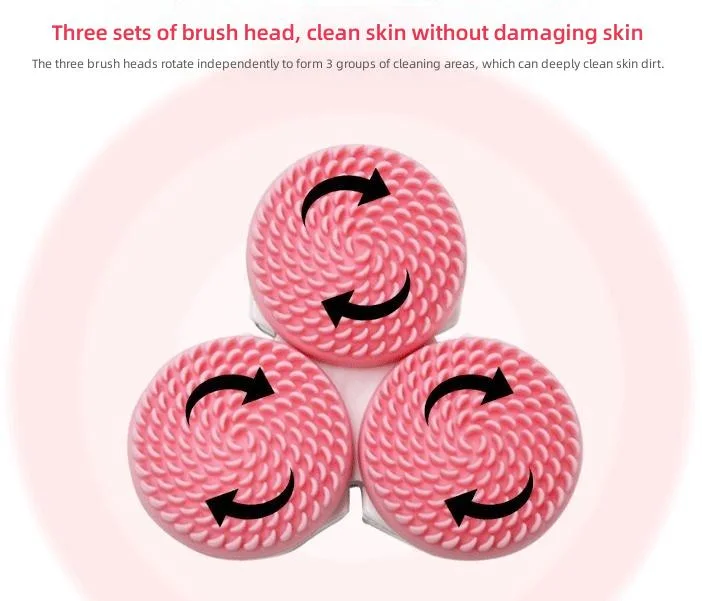 Electric Silicone Face Washer Pore Cleaner Face Lift Massager