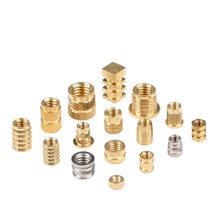 Knurled Brass Insert Nut M2 M3 M4 M5 M6 M8 Threaded Nuts for Plastic Hot Melt Insert Nuts Brass Heat Inserts