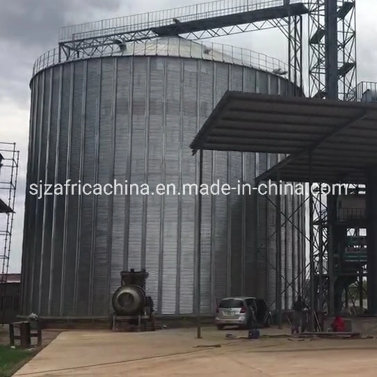 4 * 500t Stahlsilo Arbeit mit 100t Weizen Mühle Maschine in Simbabwe