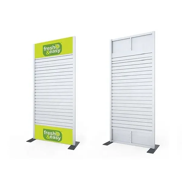 High Quality Custom Portable PVC Slatwall for Store Display