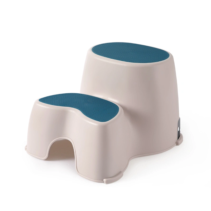 Mobilier de maison Mobilier pour enfants Pliable Portable en plastique antidérapant pour enfant Marchepied pour tout-petit Escalier Tabouret à deux marches