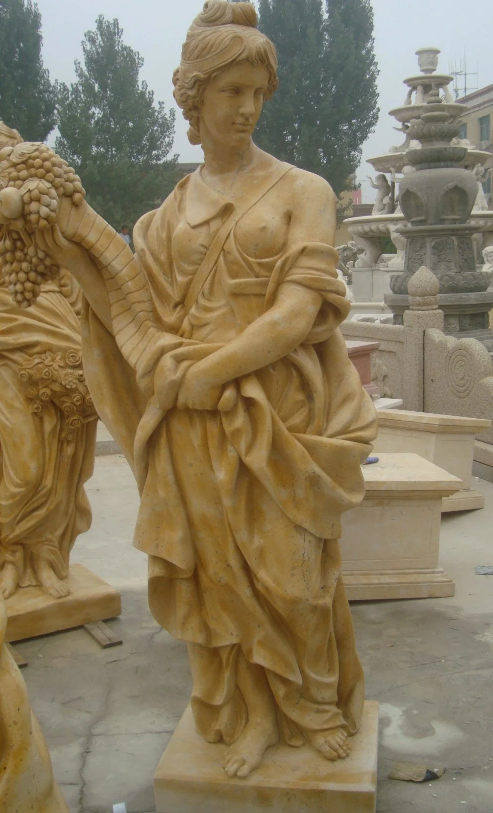 Marble God Sculpture Statue Greek Mythology Character Goddess Marble Statue Garden Decoration (SYMS-1032)