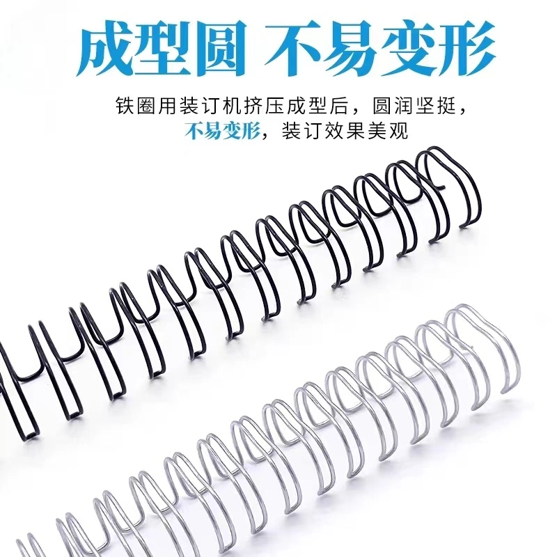 Galvanized Nylon Coated Iron Binding Double Loop Wire O Steel Twin Ring Coil