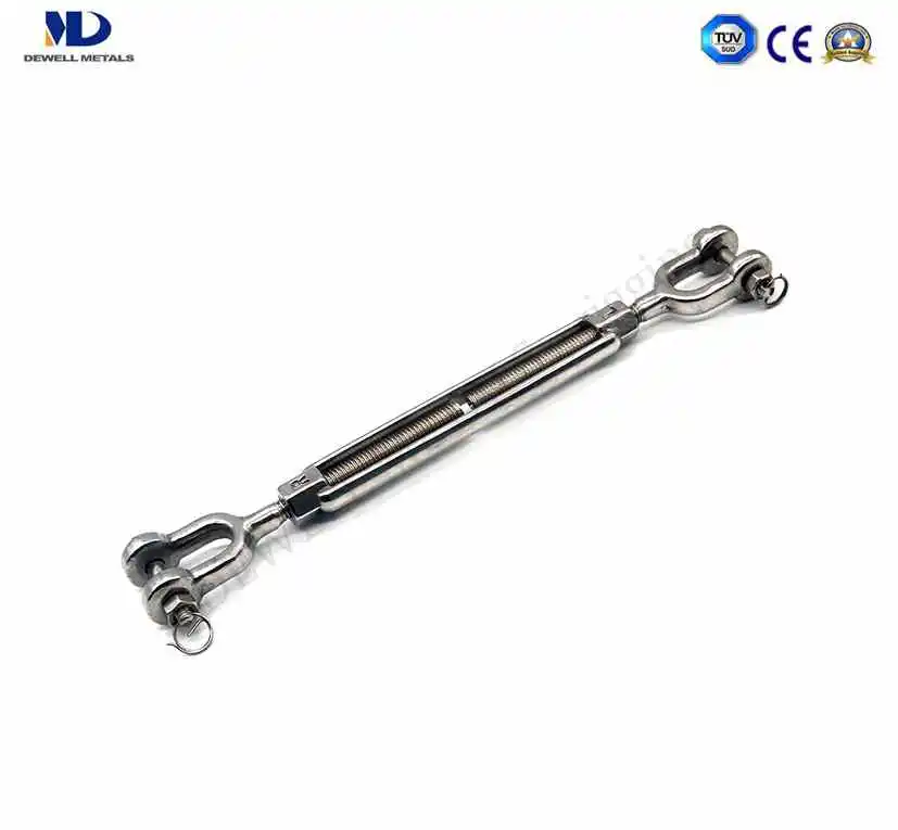 Stainless Steel AISI316 or AISI304 Polished Us Type Turnbuckle with Jaw and Jaw