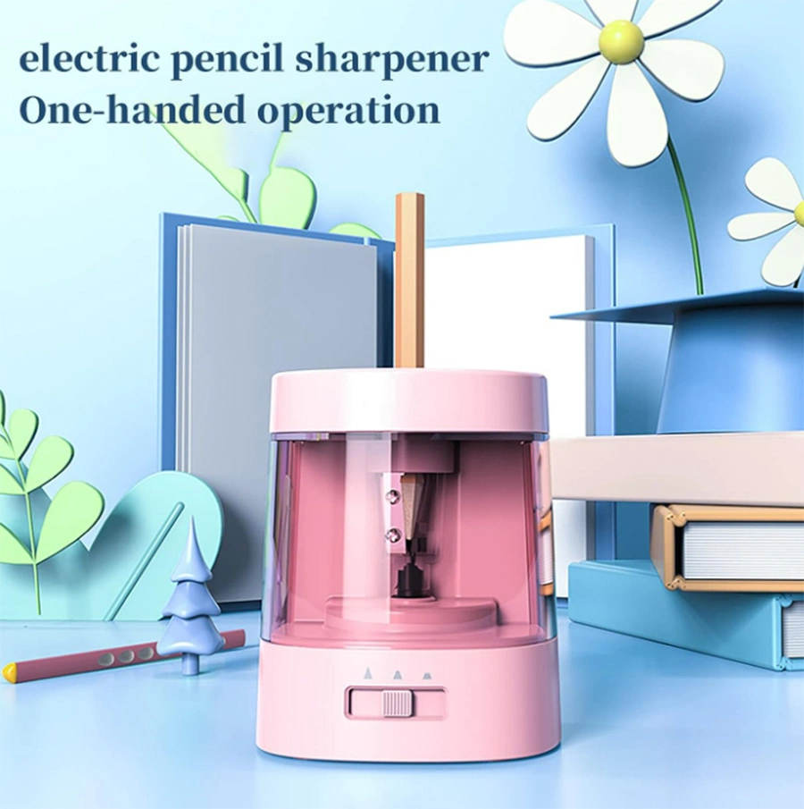 Electric Pencil Sharpener+Electric Eraser+Eraser Refill+DIY Stickers Electric Stationery Set