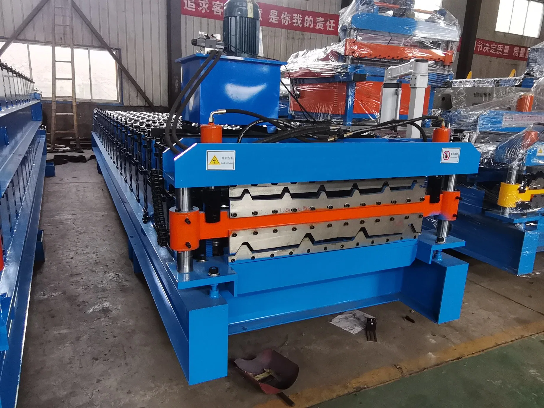 Colored PPGI Aluminum and Galvanized Coils Metal Double Deck Layer Two Profiles Ibr Trapezoidal Corrugated Iron Roof Sheets Roll Forming Machines