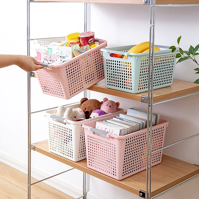 8234 Wholesale/Supplier Kitchen Living Room Sundries Hollow Plastic Storage Basket