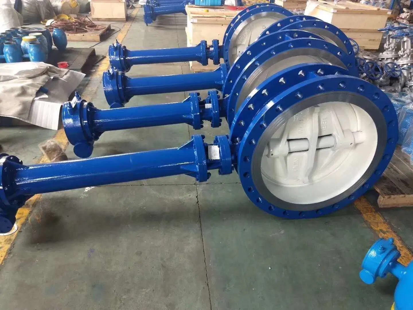 API594 DIN3202 A351 A217 Wafer Flange Type Butterfly Valve Ci/Di/SS304/SS316 D943h-16c DN300