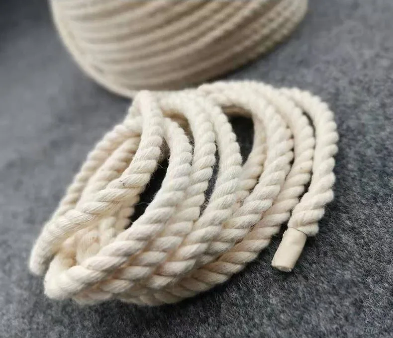 3mm 4 mm a 5 mm torcido único Macrame 100% de fio de algodão