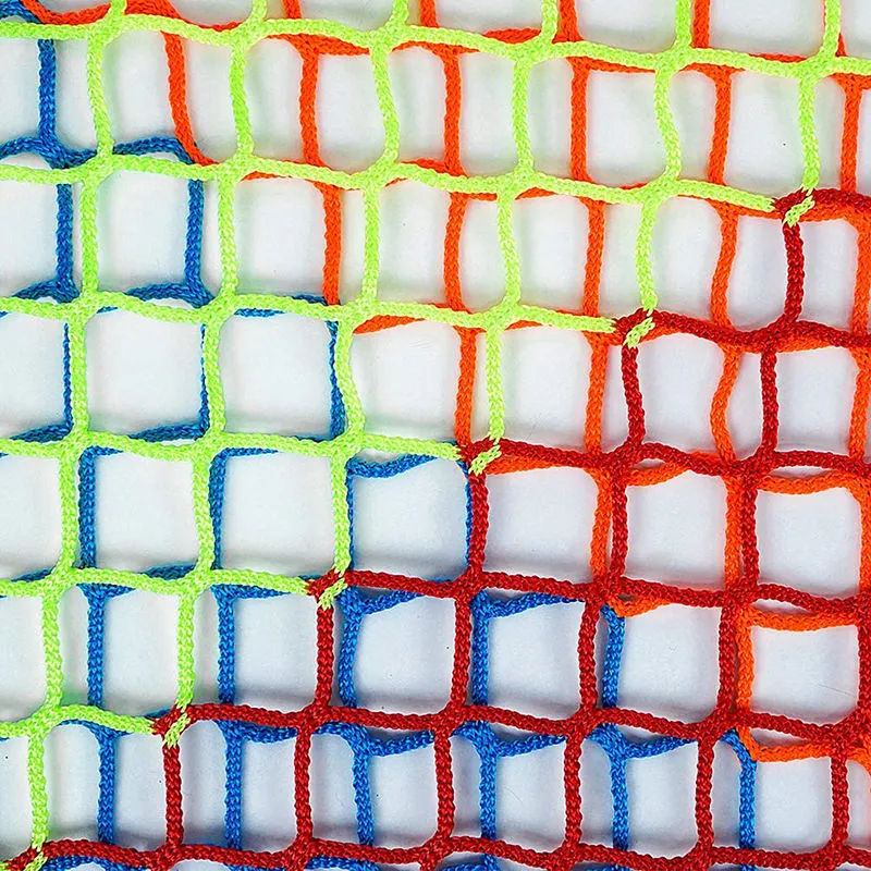 Nylon Knotless Net Soccer White Blue Green PE Sport Outdoor Netting