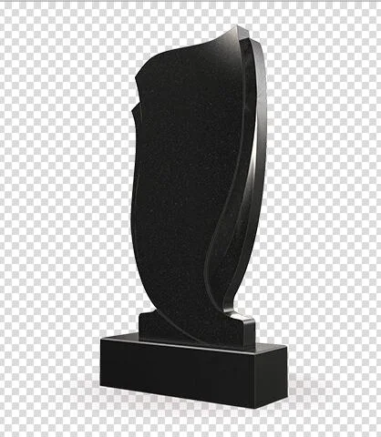 Upright Design Black Granite Russia Monument