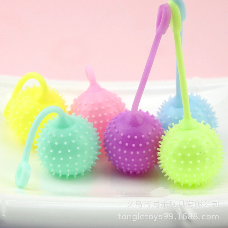 Promotion Gift Macaroon Color TPR Spiky Splat Ball for Adhd