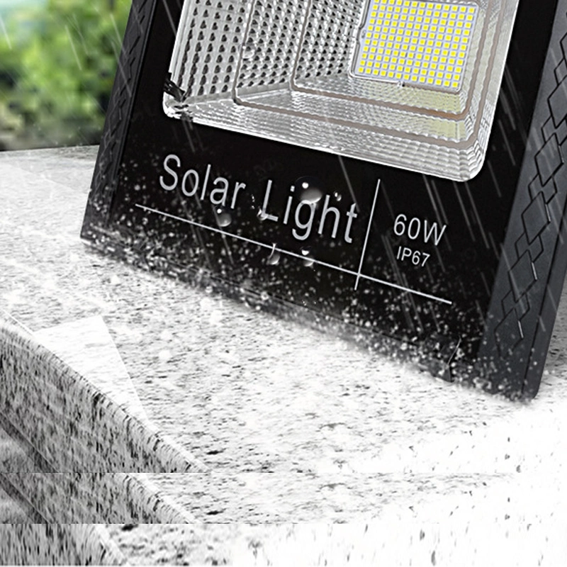 Solar LED Flood Light Garden Spotlight Outdoor Street Remote Control Wall Lamp