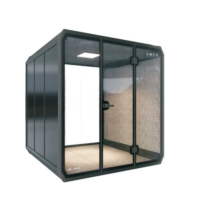 Movable Office Booth Phone Booth Modular Soundproof Office Phone Booth Easy Assemble Acoustic Cabin