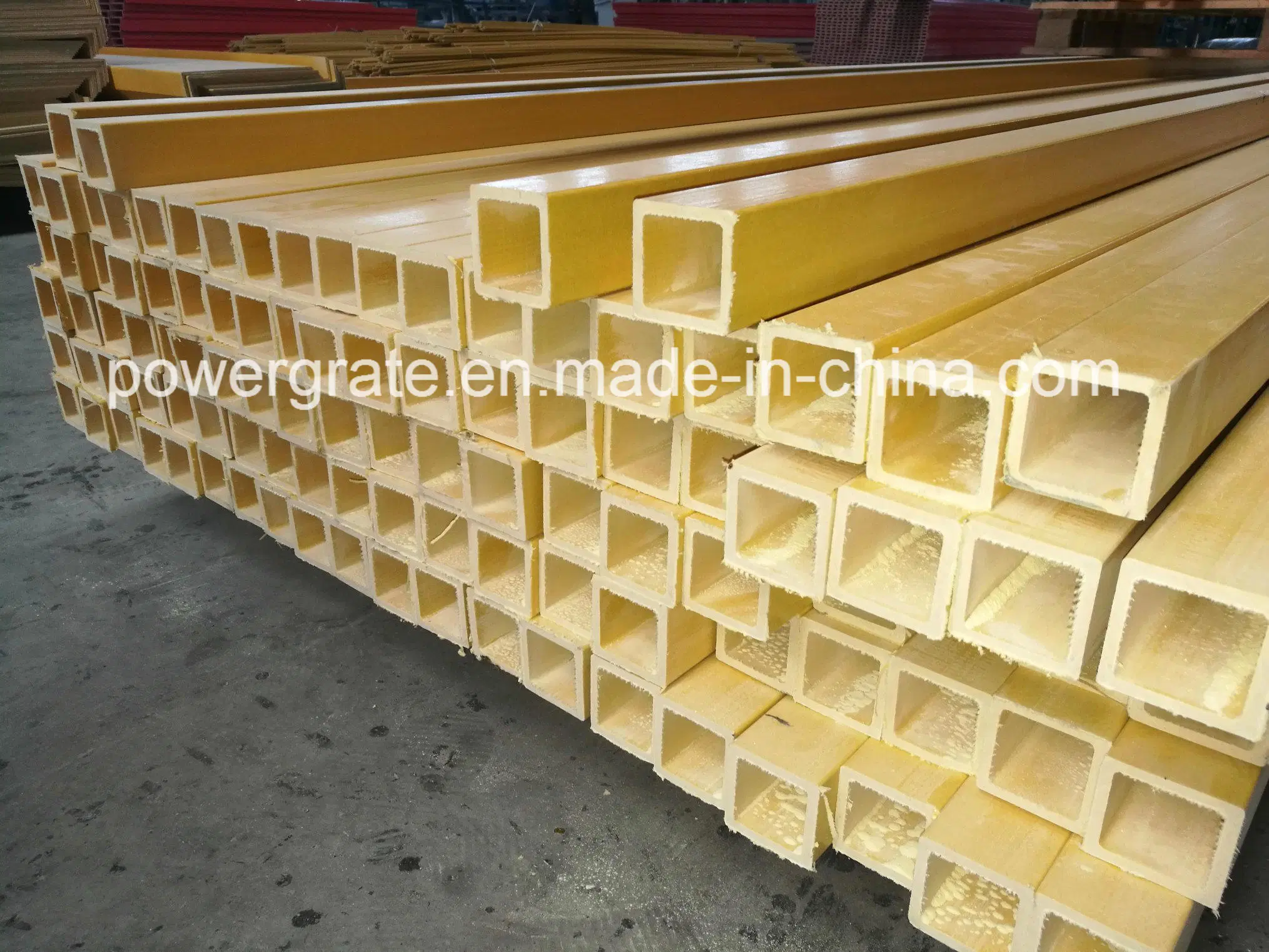 Building Material, FRP Pultruded Box Section, FRP/GRP Pultrusion Profiles, Fiberglass Profiles