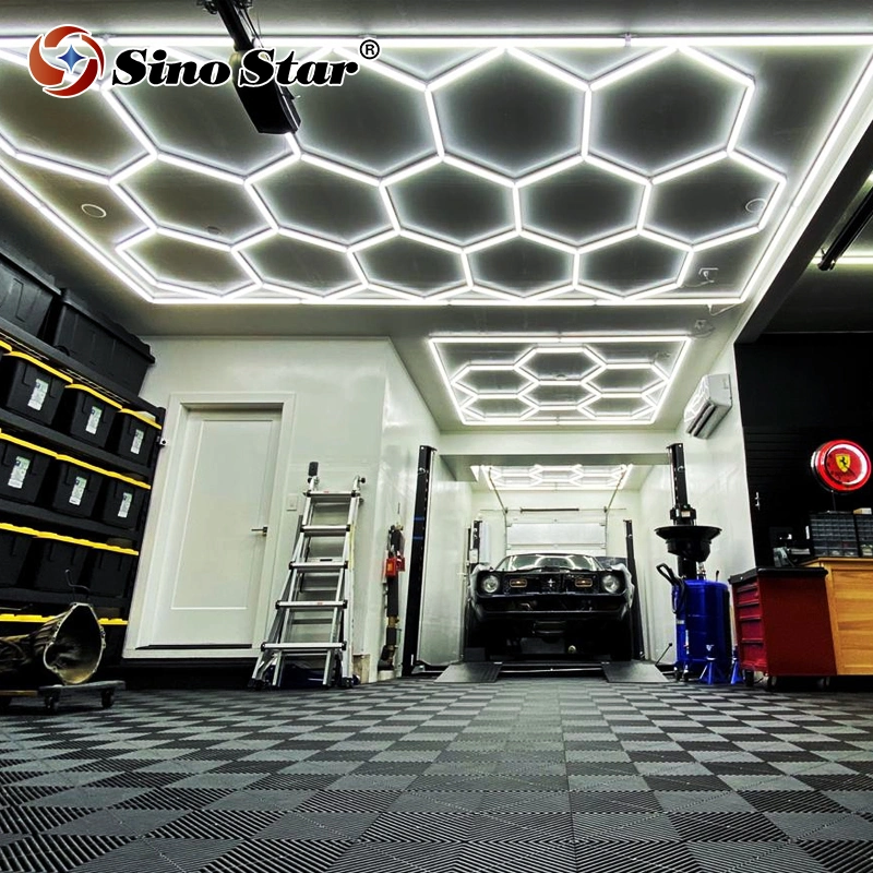 Professionelle maßgeschneiderte Barber Beleuchtung DIY montieren hexagonal Shop LED Barber Light