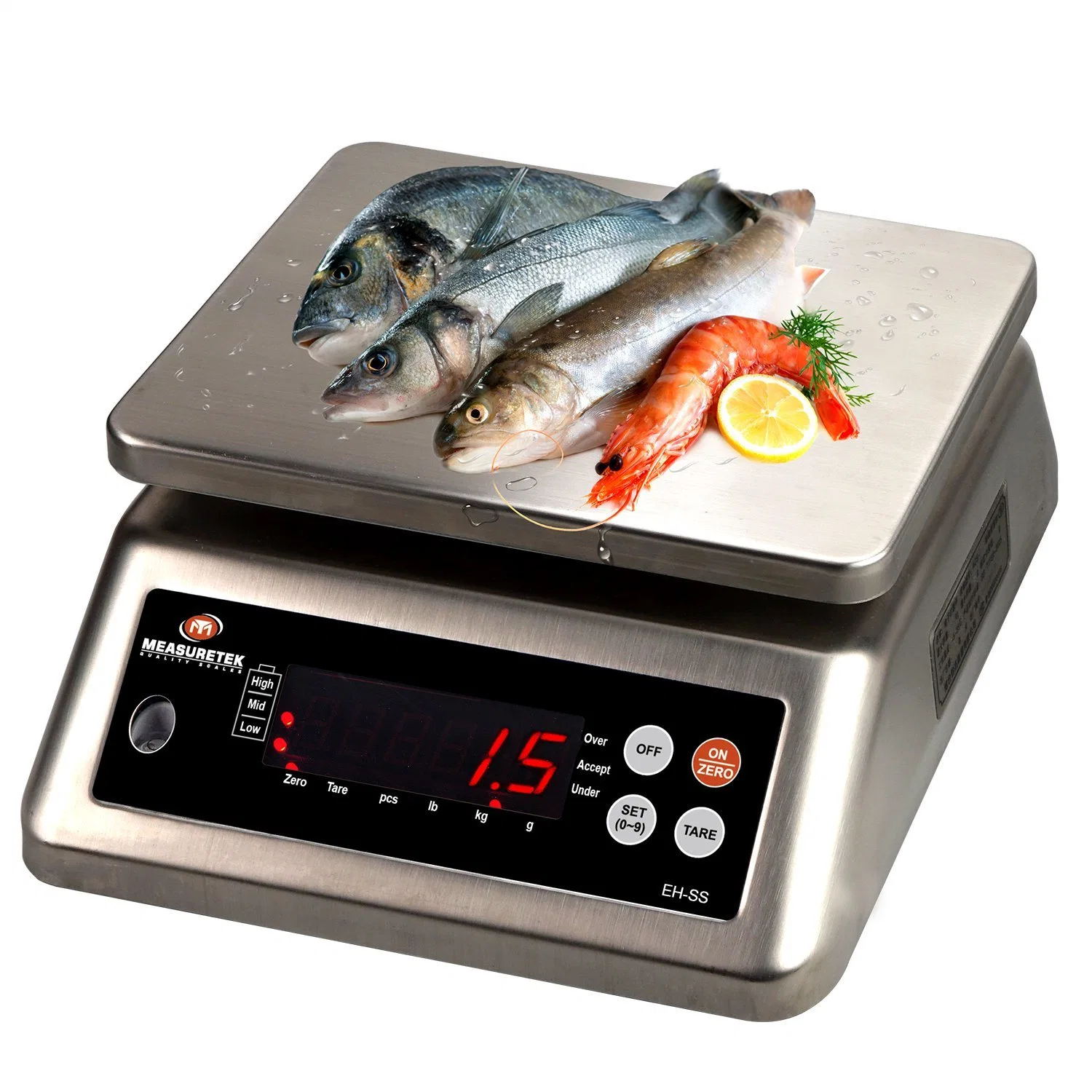 IP68 Stainless Steel Waterproof Weighing Scale 6kg 15kg 30kg