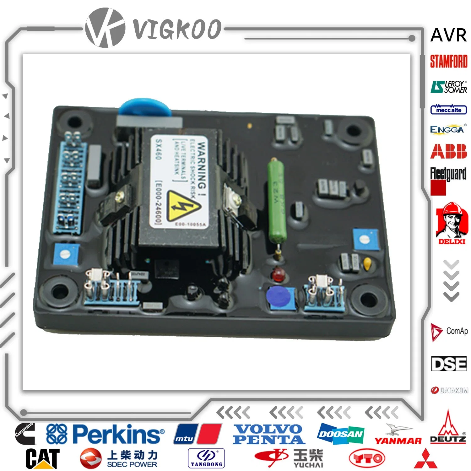 أحادي الطور AVR Sx460 لأجزاء Alterantor بلا فرشاة