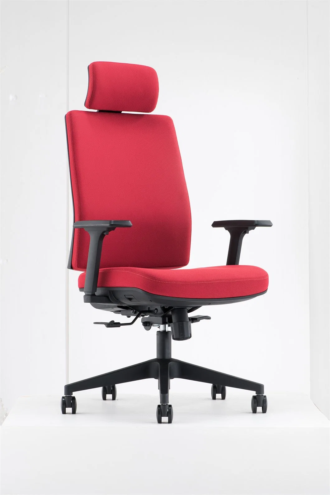 Germany Design Full Back Plastic Cover Fabric Chair 150kg Weight Capacity High Density Molded Foam Lumbar Support Office School Furniture