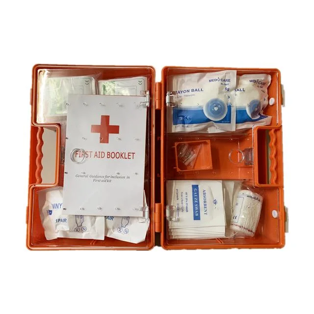 Home, Office, Factory Orange ABS First Aid Kit First Aid Box