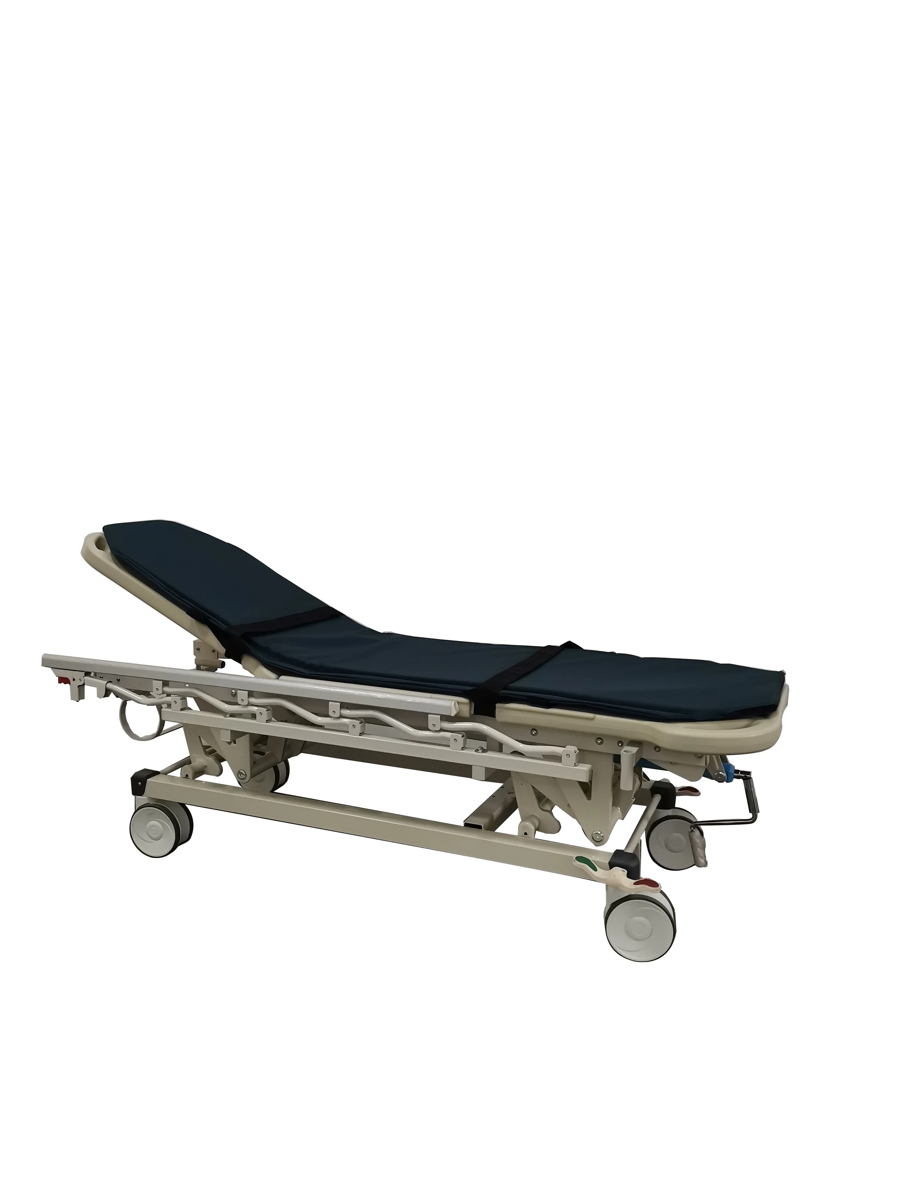 Mn-SD006 Medical CE&ISO Aluminum Alloy Side Rail Emergency Cart Medical Stretcher