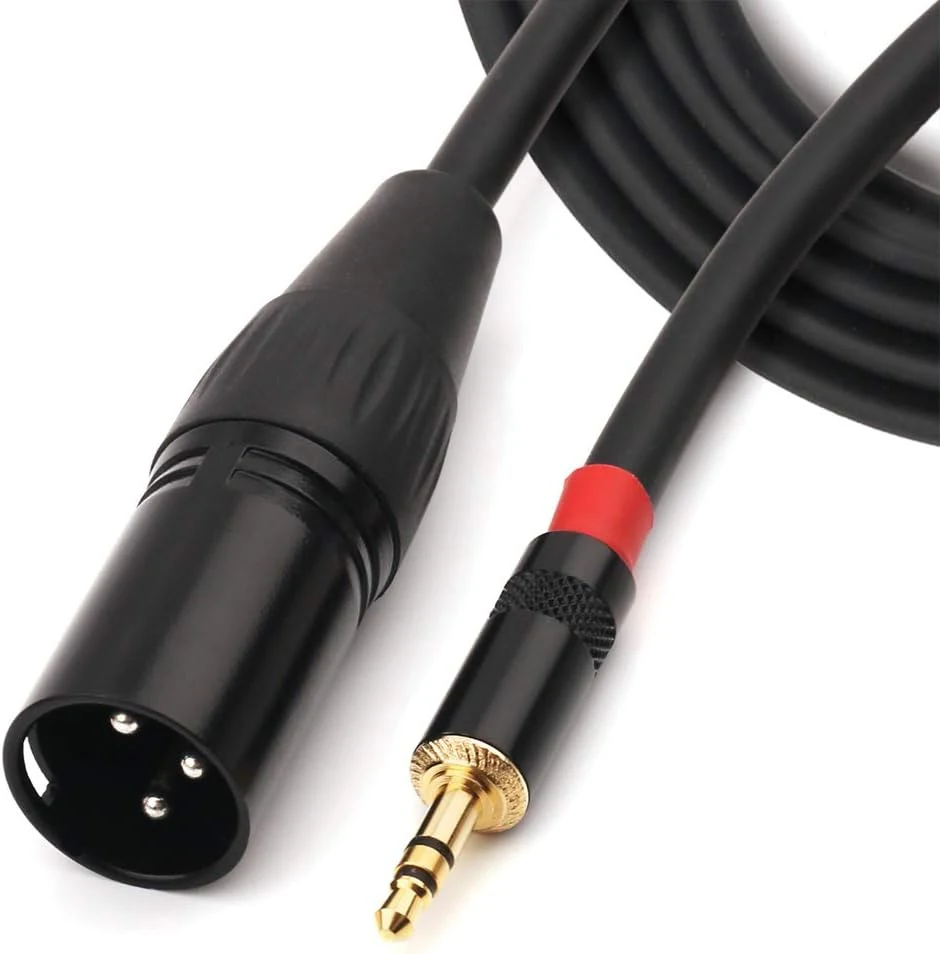 Kolorapus Audiokabel XLR Stecker auf 3,5-Jack Stecker Aux Anschluss für Instrument Gitarre Mixer Verstärker Bass