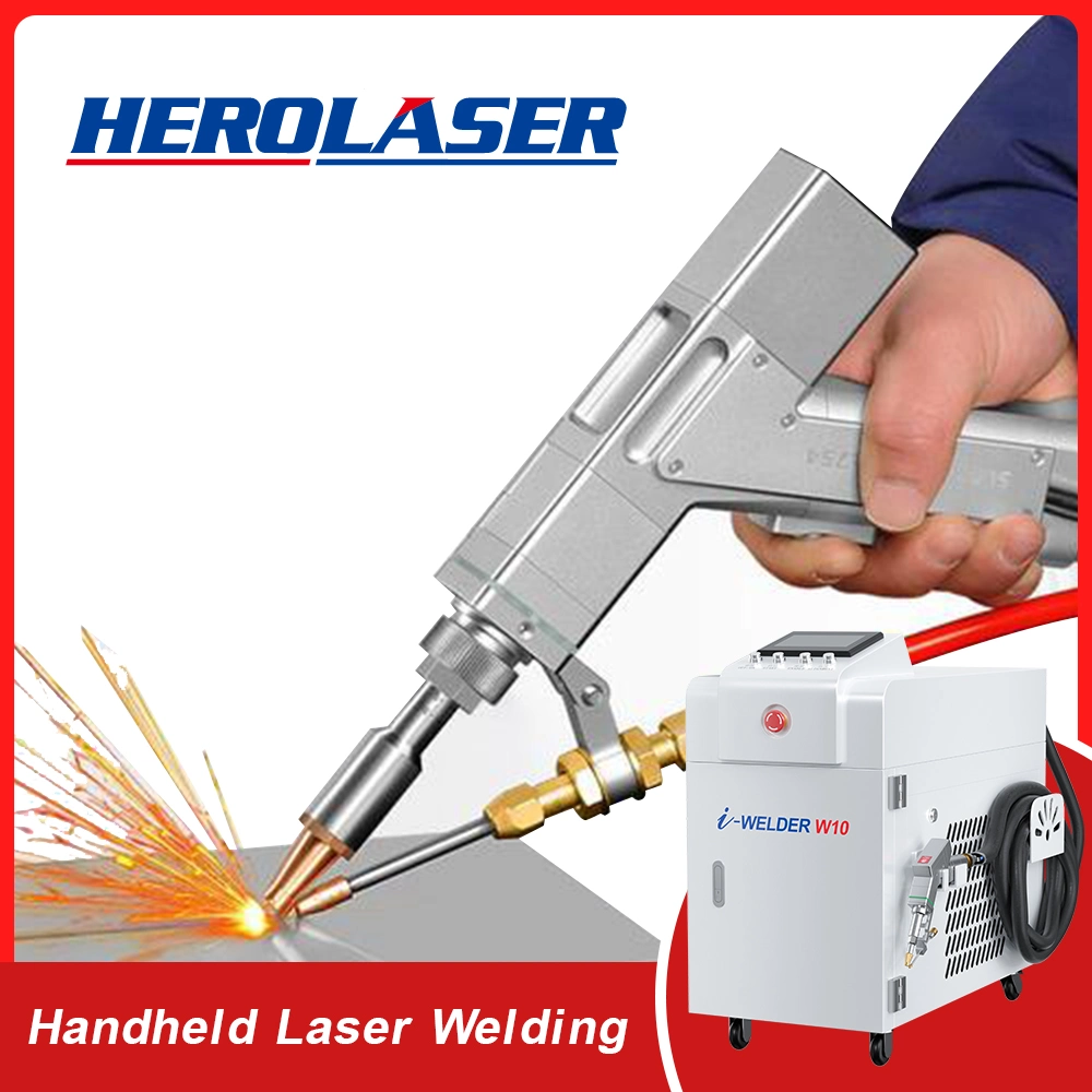 máquina de soldar de processamento de metais para soldar a laser portátil em aço inoxidável