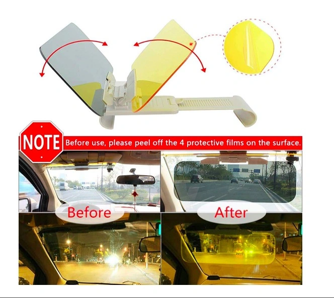 Day and Night Anti-Glare Car Windshield Visor Universal Car Sunshade