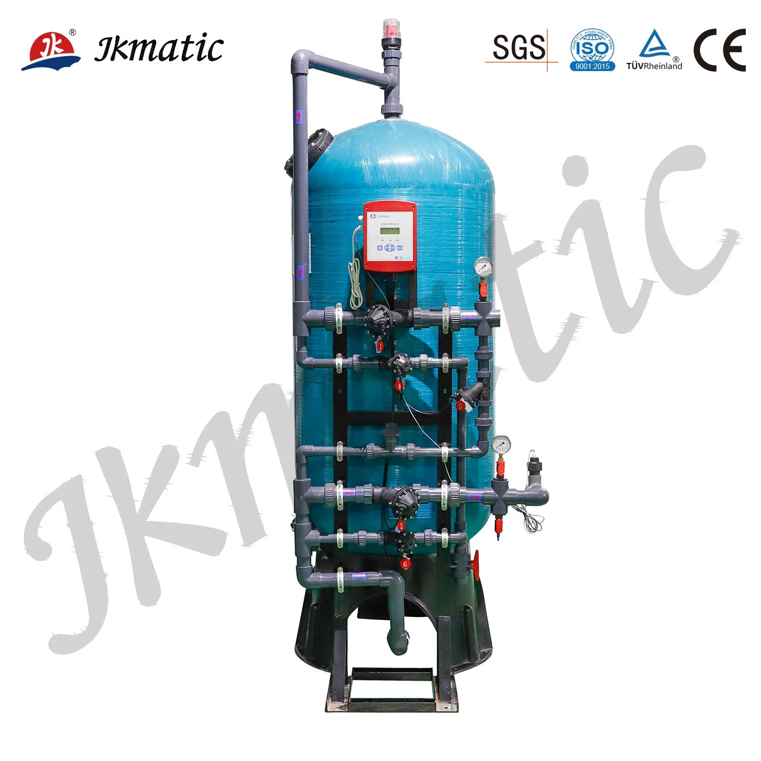 Jkmatic Water Treatment Equipment/ Y Shape Normally Open Solenoid/Hydraulic/Pneumatic/Water Flow Control Diaphragm Valve for Water Softener and Sand Filter