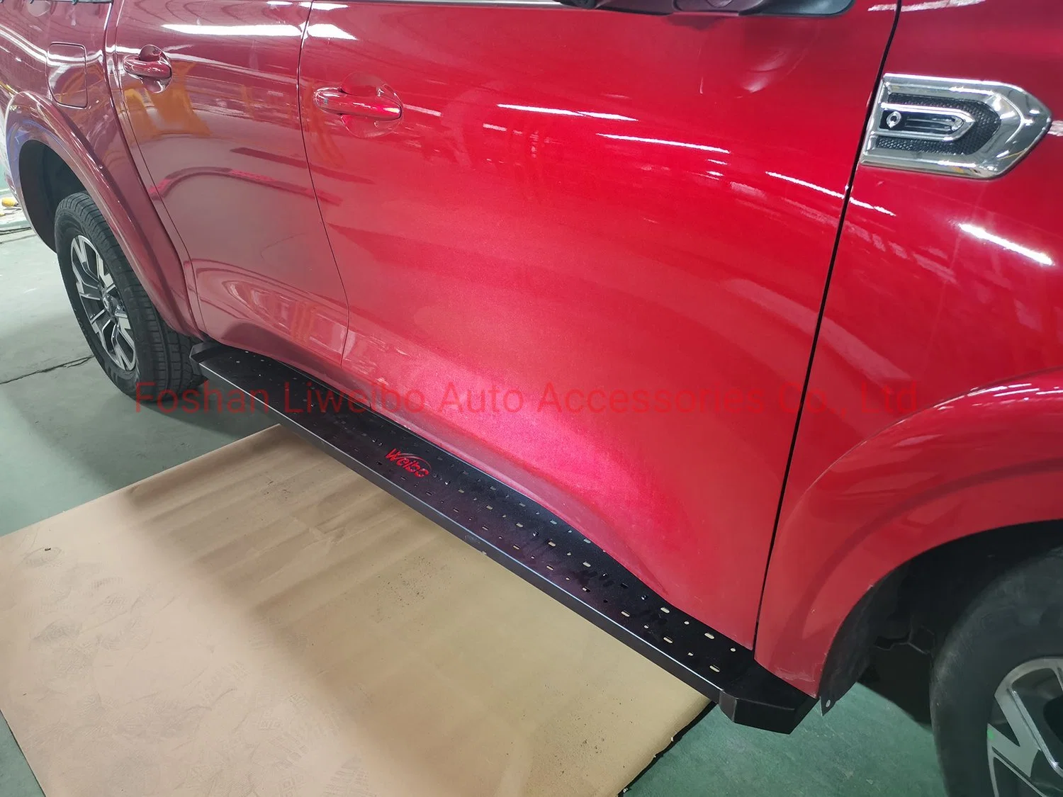 Alquiler de autopartes plancha Acero Negro lado fuerte paso ejecutando junta para Toyota Hilux Revo