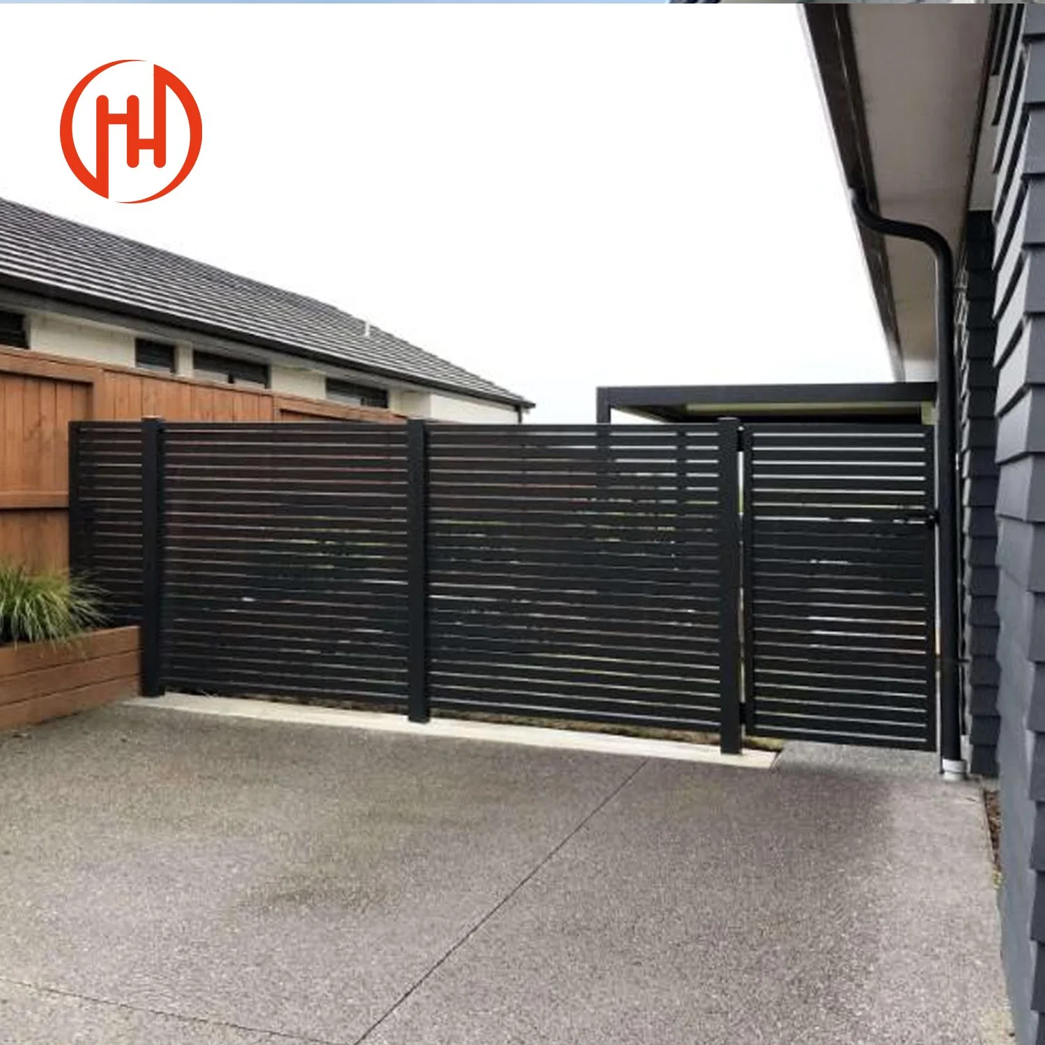 Customized Privacy Slat Aluminum Garden Fence Picket Slats Bladefence