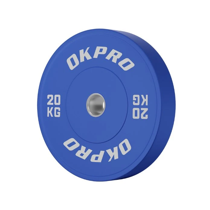 Logotipo personalizado equipos de gimnasio de Fitness Productos deportivos Barbell Peso Powerlifting Placas de peso de goma