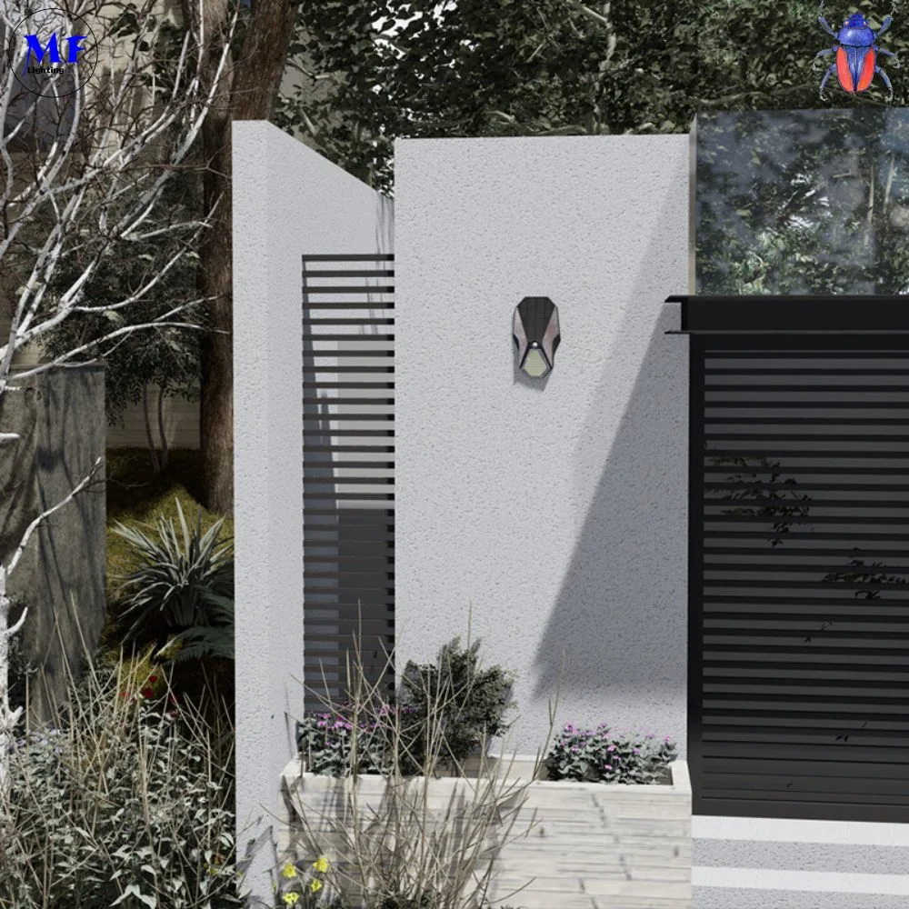 Outdoor Patio Villa Gate Security Light Wall Mount LED IP65 Weatherproof Waterproof PIR Motion Sensor Solar Wall Garden Lamp