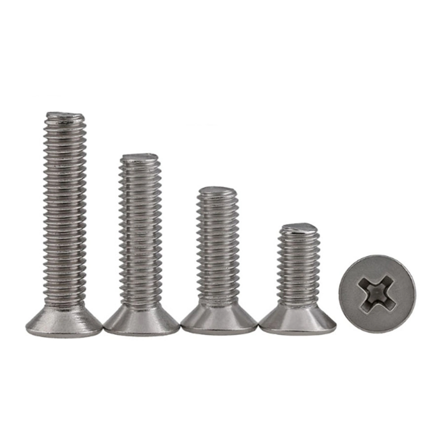 DIN965 Metric Flat Countersunk Csk Head Phillips Drive Cross Recessed M2X3.5 A2 Stainless Steel SS304 SS316 Machine Screw