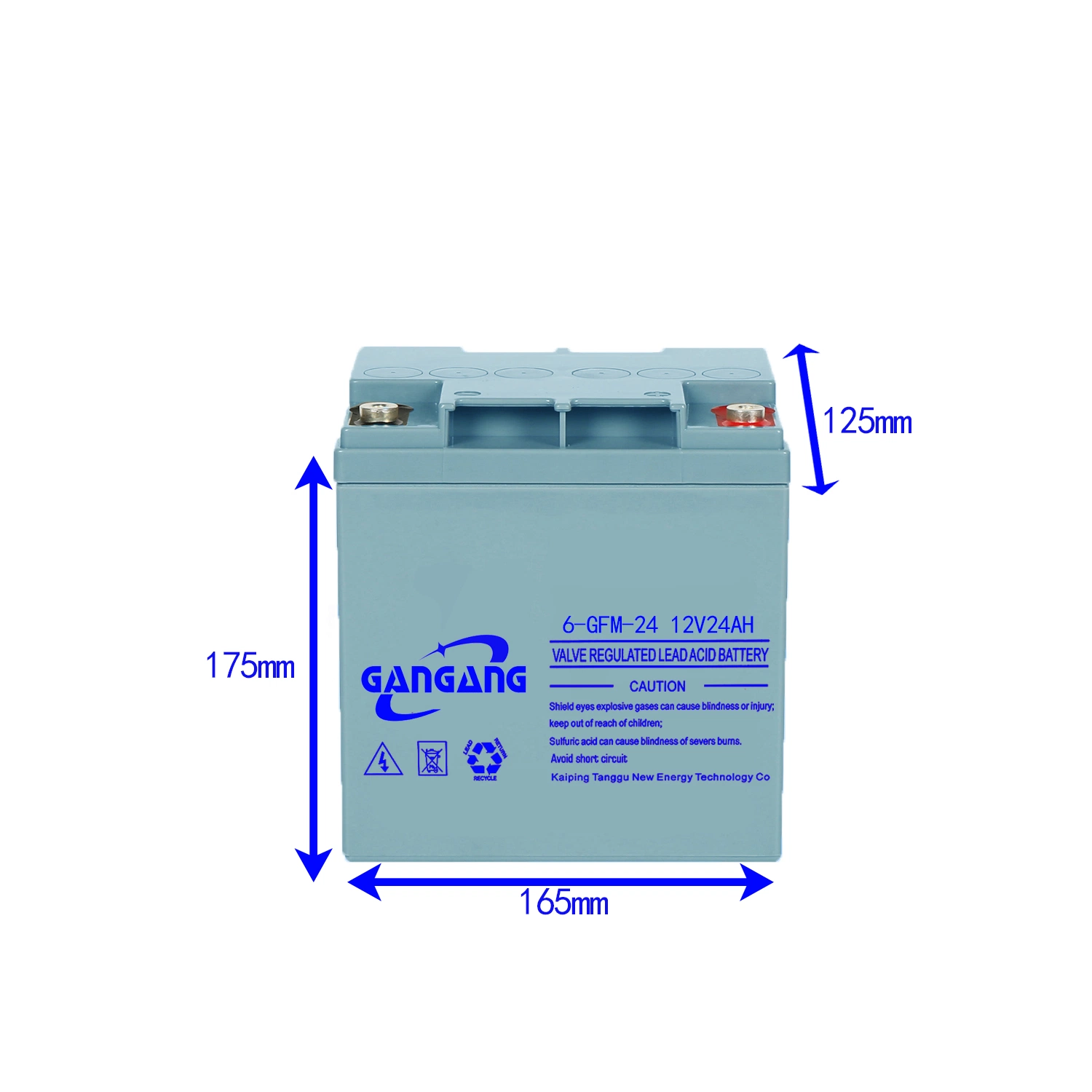 Maintenance Free 12V 24ah AGM Sealed Lead-Acid Battery for UPS System