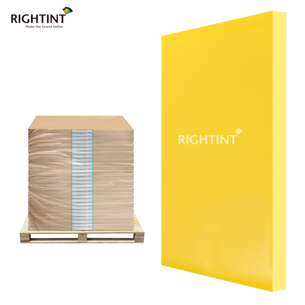 Carton PVC Rightint OEM Shanghai promotion gift sticker RT-Offset YS002 Yellow