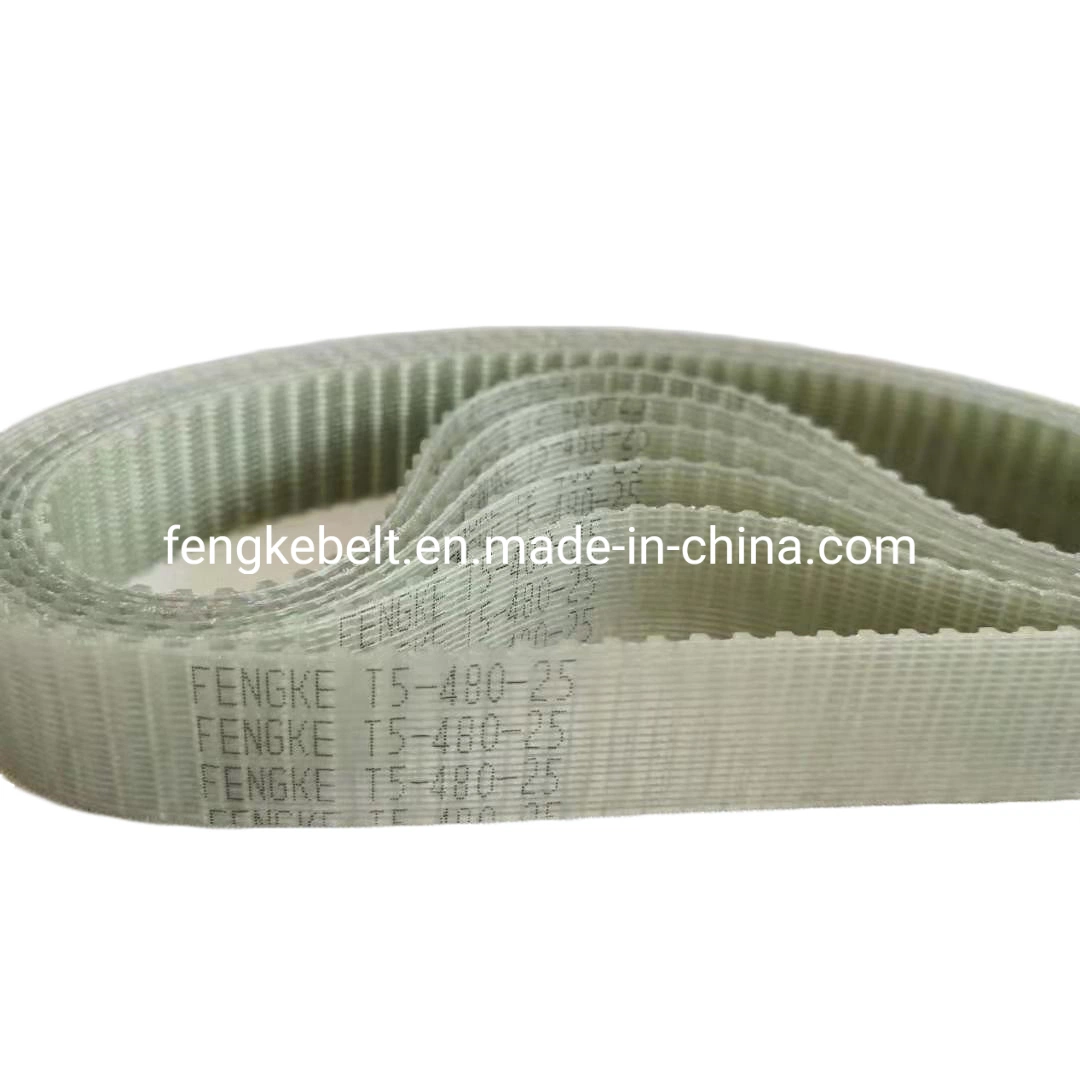 T5-480-25 Endless Steel Cord Belt Transparent Color PU Timing Belt