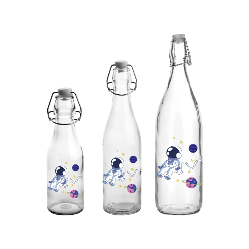 Customized High quality/High cost performance  Garbo Decal Glass Oil Bottles 250ml Can for Kitchenware and Tableware