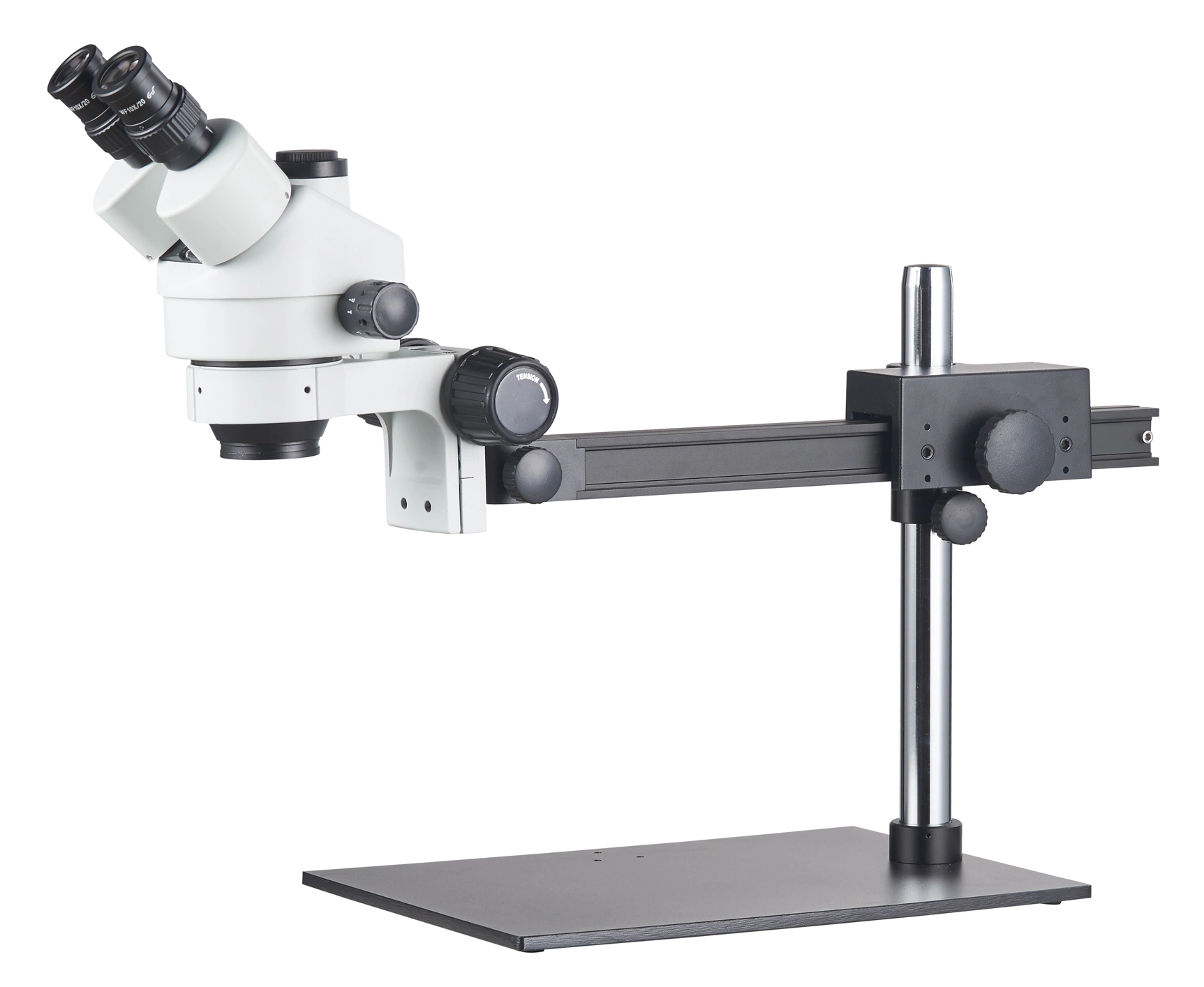 Types of Light Microscopes 6.7-45X Stereo Zoom Microscope with Single Arm Boom Stand