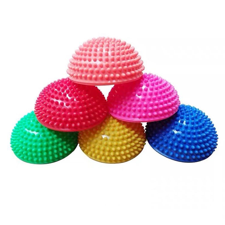 Sport Übung Körper Gebäude Spiky PVC Half Massage Ball