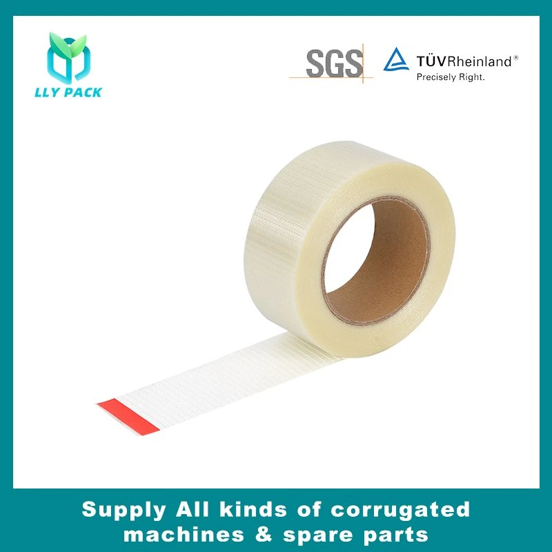 Single Stripe Fiber Glass Tape for Pet Film Sealing Corrugated Carton Packing